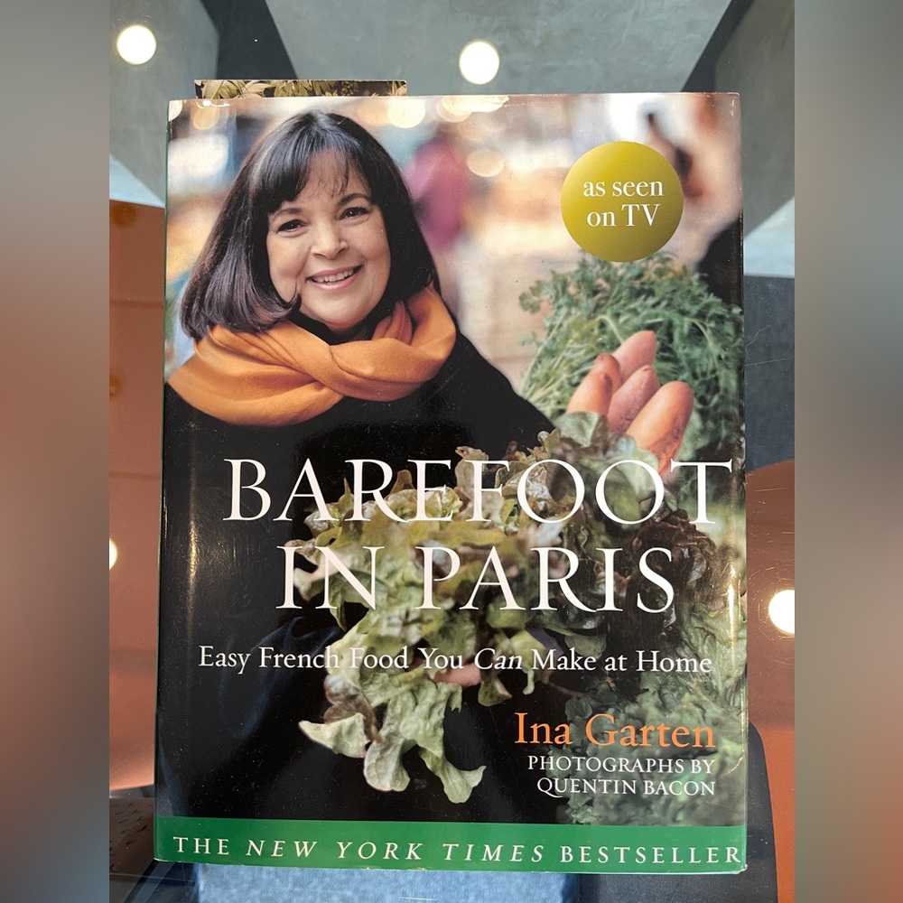 Barefoot in Paris Cookbook by Ina Garten. 
Easy French Food You Can Make at Home